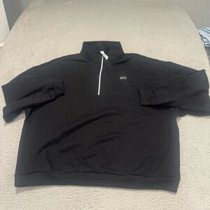 Alo Accolade 1/4 Zip Pullover Womens Size 2XL Color Black